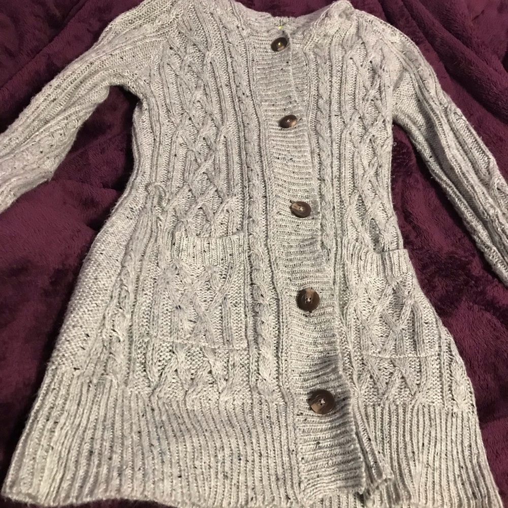 🌸(2 for $5 Bundle) Grey Sweater Cardigan